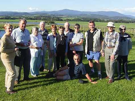 Group at 'Domain Chandon' winery in the Yarra Valley